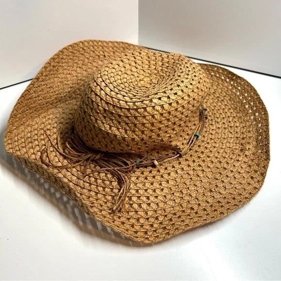 Forever 21 Women's Woven Straw Western Hat - Picture 2 of 9